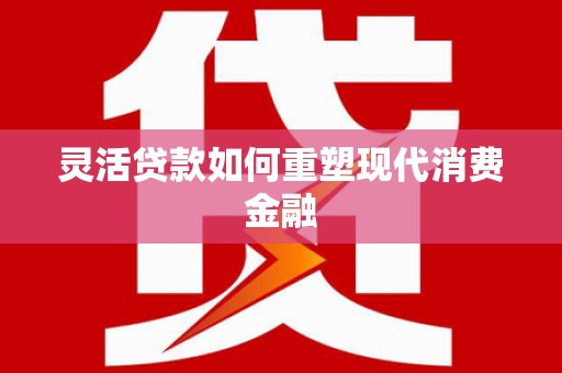聂荣灵活贷款如何重塑现代消费金融