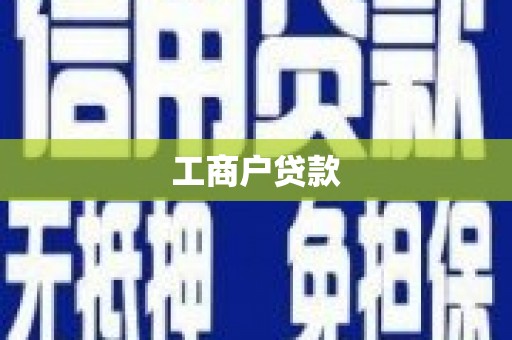 聂荣工商户贷款