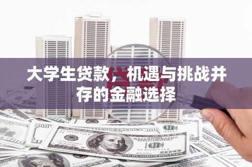聂荣大学生贷款，机遇与挑战并存的金融选择