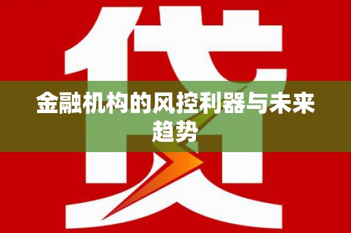 聂荣金融机构的风控利器与未来趋势
