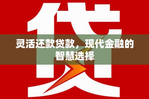 聂荣灵活还款贷款，现代金融的智慧选择