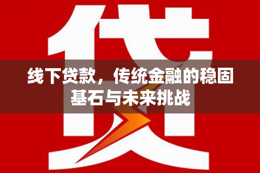 聂荣线下贷款，传统金融的稳固基石与未来挑战