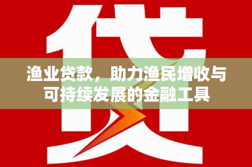 聂荣渔业贷款，助力渔民增收与可持续发展的金融工具