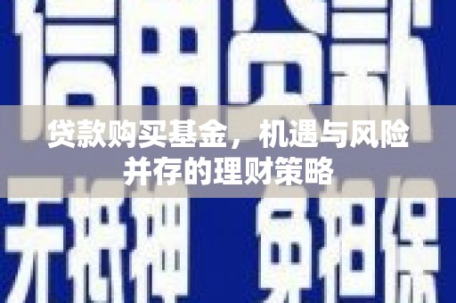 聂荣贷款购买基金，机遇与风险并存的理财策略
