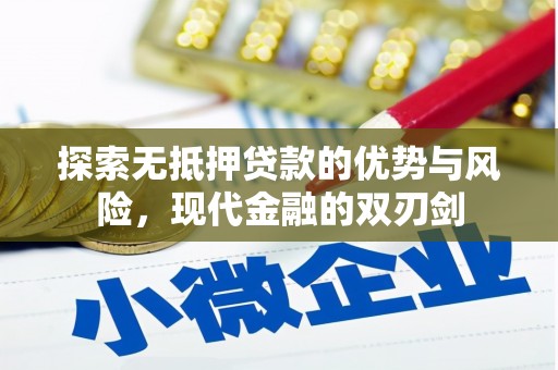 聂荣探索无抵押贷款的优势与风险，现代金融的双刃剑