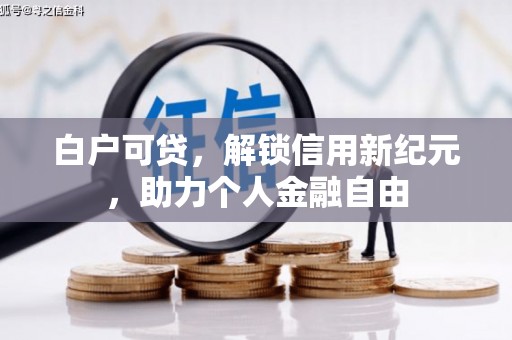 聂荣白户可贷，解锁信用新纪元，助力个人金融自由