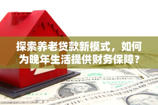 聂荣探索养老贷款新模式，如何为晚年生活提供财务保障？