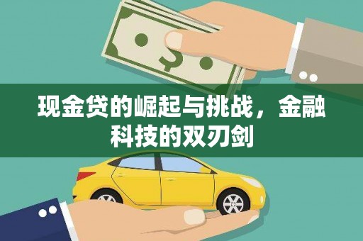 聂荣现金贷的崛起与挑战，金融科技的双刃剑