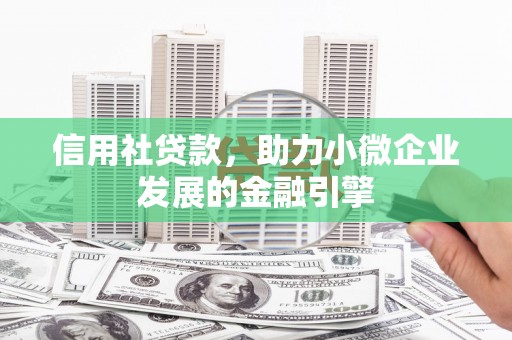 聂荣信用社贷款，助力小微企业发展的金融引擎