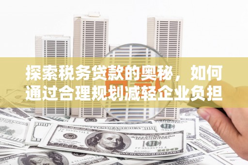 聂荣探索税务贷款的奥秘，如何通过合理规划减轻企业负担