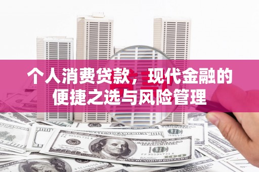 聂荣个人消费贷款，现代金融的便捷之选与风险管理