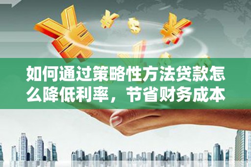 聂荣如何通过策略性方法贷款怎么降低利率，节省财务成本