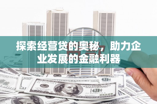 聂荣探索经营贷的奥秘，助力企业发展的金融利器