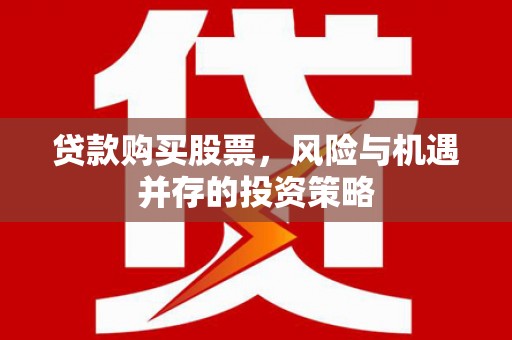聂荣贷款购买股票，风险与机遇并存的投资策略