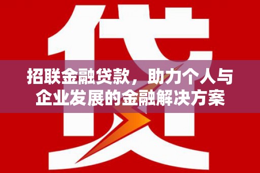聂荣招联金融贷款，助力个人与企业发展的金融解决方案
