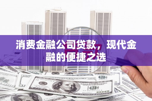 聂荣消费金融公司贷款，现代金融的便捷之选