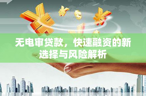 聂荣无电审贷款，快速融资的新选择与风险解析
