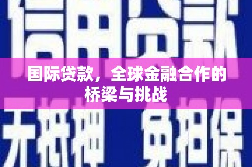 聂荣国际贷款，全球金融合作的桥梁与挑战