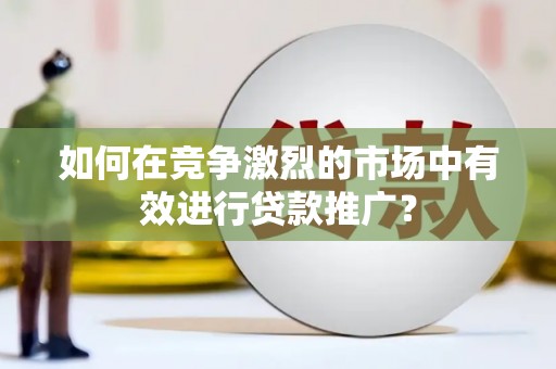 聂荣如何在竞争激烈的市场中有效进行贷款推广？