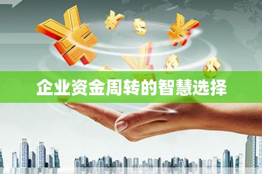 聂荣企业资金周转的智慧选择