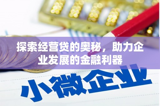 聂荣探索经营贷的奥秘，助力企业发展的金融利器