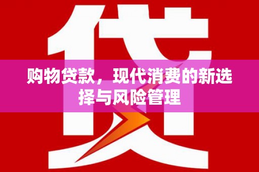 聂荣购物贷款，现代消费的新选择与风险管理