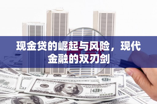 聂荣现金贷的崛起与风险，现代金融的双刃剑