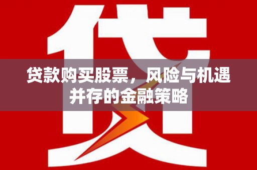 聂荣贷款购买股票，风险与机遇并存的金融策略