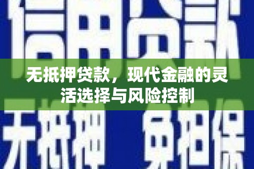 聂荣无抵押贷款，现代金融的灵活选择与风险控制