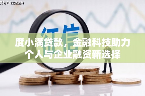 聂荣度小满贷款，金融科技助力个人与企业融资新选择