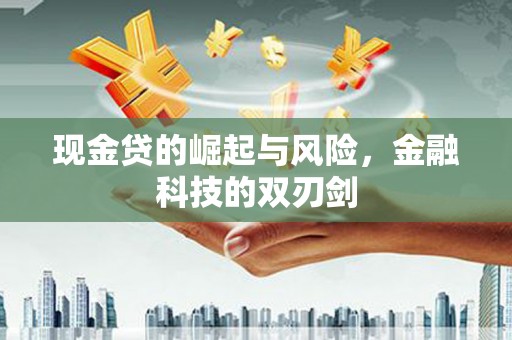 聂荣现金贷的崛起与风险，金融科技的双刃剑