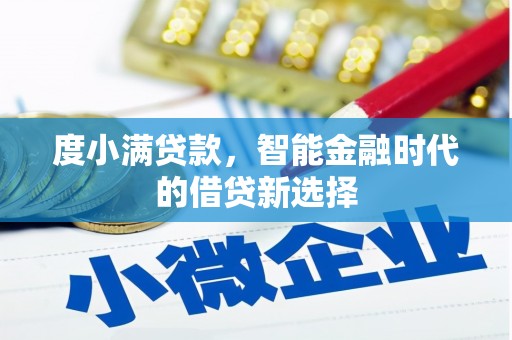 聂荣度小满贷款，智能金融时代的借贷新选择