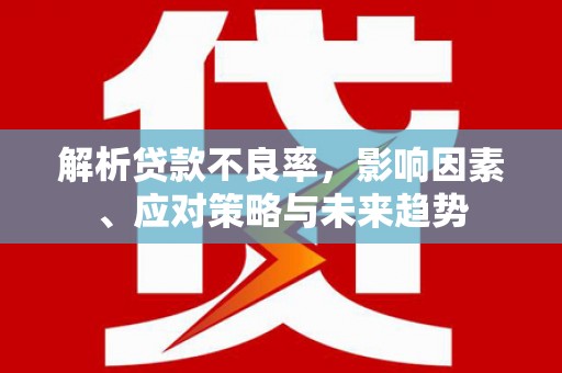 聂荣解析贷款不良率，影响因素、应对策略与未来趋势