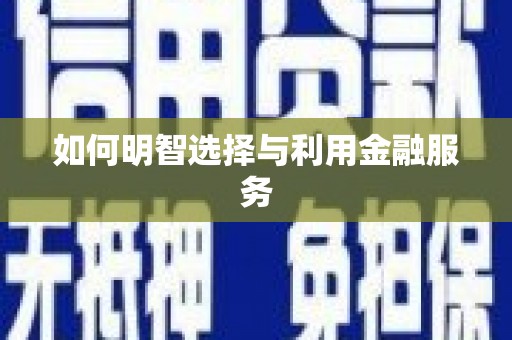 聂荣如何明智选择与利用金融服务