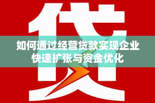 聂荣如何通过经营贷款实现企业快速扩张与资金优化