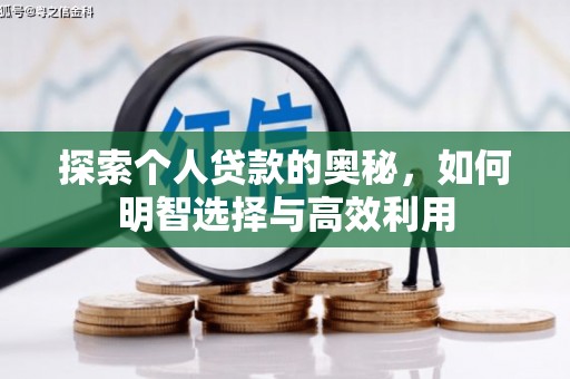聂荣探索个人贷款的奥秘，如何明智选择与高效利用