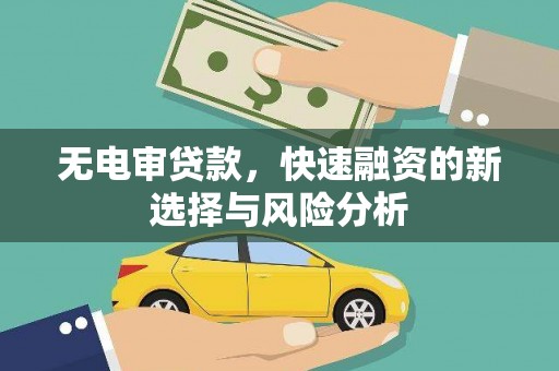 聂荣无电审贷款，快速融资的新选择与风险分析