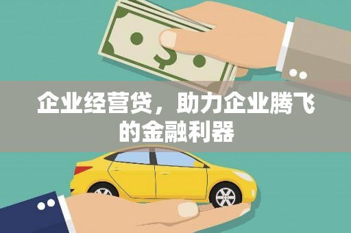 聂荣企业经营贷，助力企业腾飞的金融利器