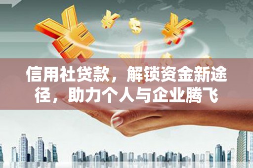 聂荣信用社贷款，解锁资金新途径，助力个人与企业腾飞