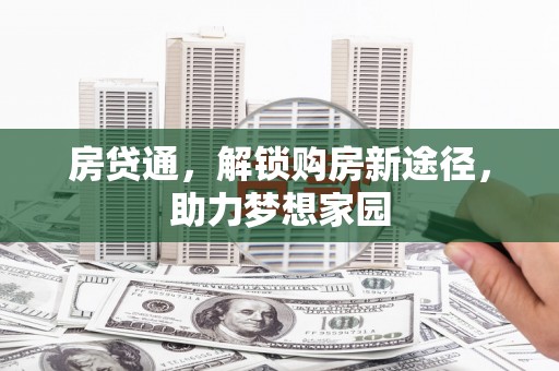 聂荣房贷通，解锁购房新途径，助力梦想家园