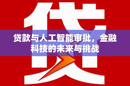 聂荣贷款与人工智能审批，金融科技的未来与挑战