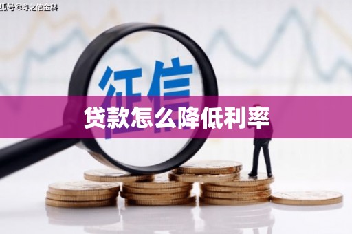 聂荣贷款怎么降低利率