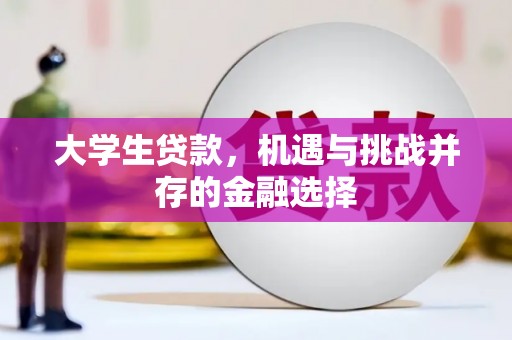 聂荣大学生贷款，机遇与挑战并存的金融选择