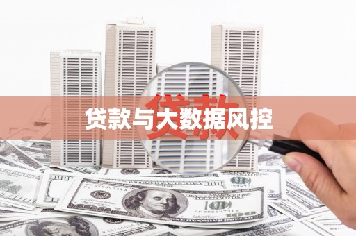 聂荣贷款与大数据风控