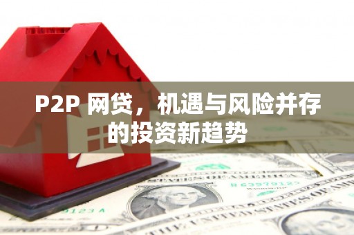 聂荣P2P 网贷，机遇与风险并存的投资新趋势