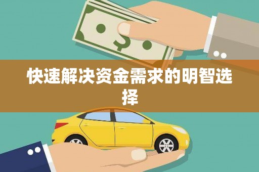 聂荣快速解决资金需求的明智选择