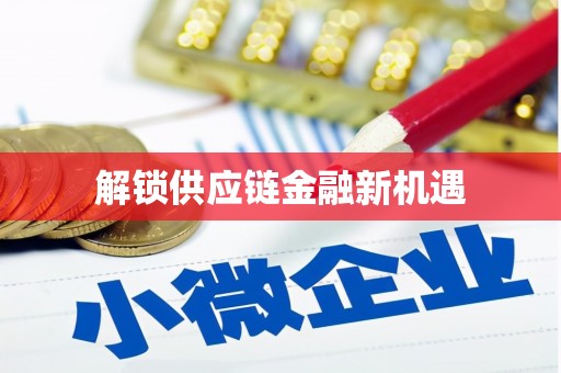 聂荣解锁供应链金融新机遇