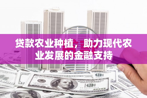 聂荣贷款农业种植，助力现代农业发展的金融支持