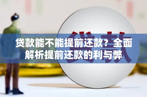 聂荣贷款能不能提前还款？全面解析提前还款的利与弊