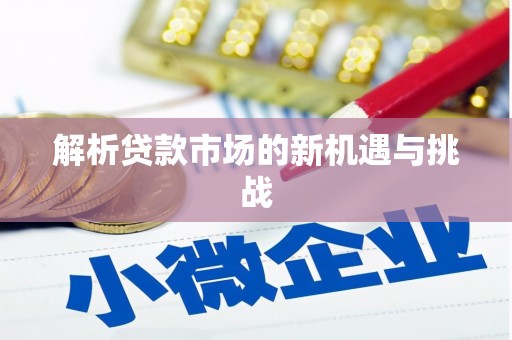 聂荣解析贷款市场的新机遇与挑战